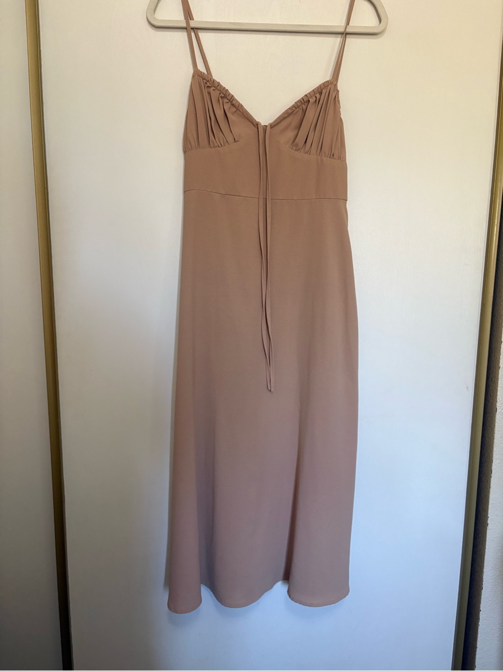 Women’s Strappy Midi Dress in Dusty Rose